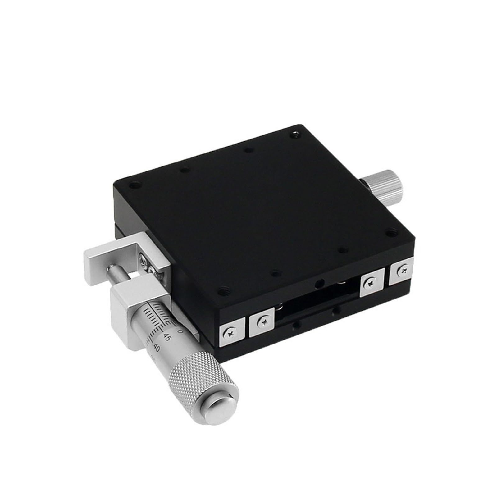 KGLHJDY Left Cross Roller Guide Micrometer Displacement Platform Sliding Table X Axis CNC Optical Manual Linear Guide Rail LX40 LX60 Component(40mm)