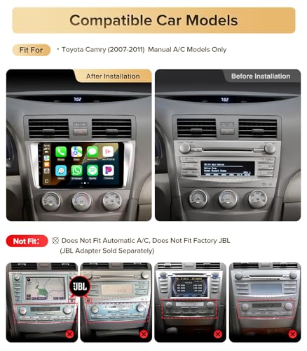 Car Radio Stereo Upgrade for Toyota Camry (06-11), CarPlay Android Auto - image 2