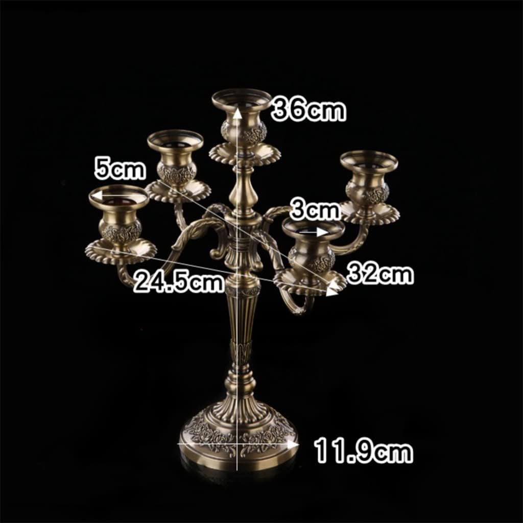 European Green Ancient Retro Home Furnishing is a Romantic Wedding Candlelight Dinner Bronze Alloy Candle Table