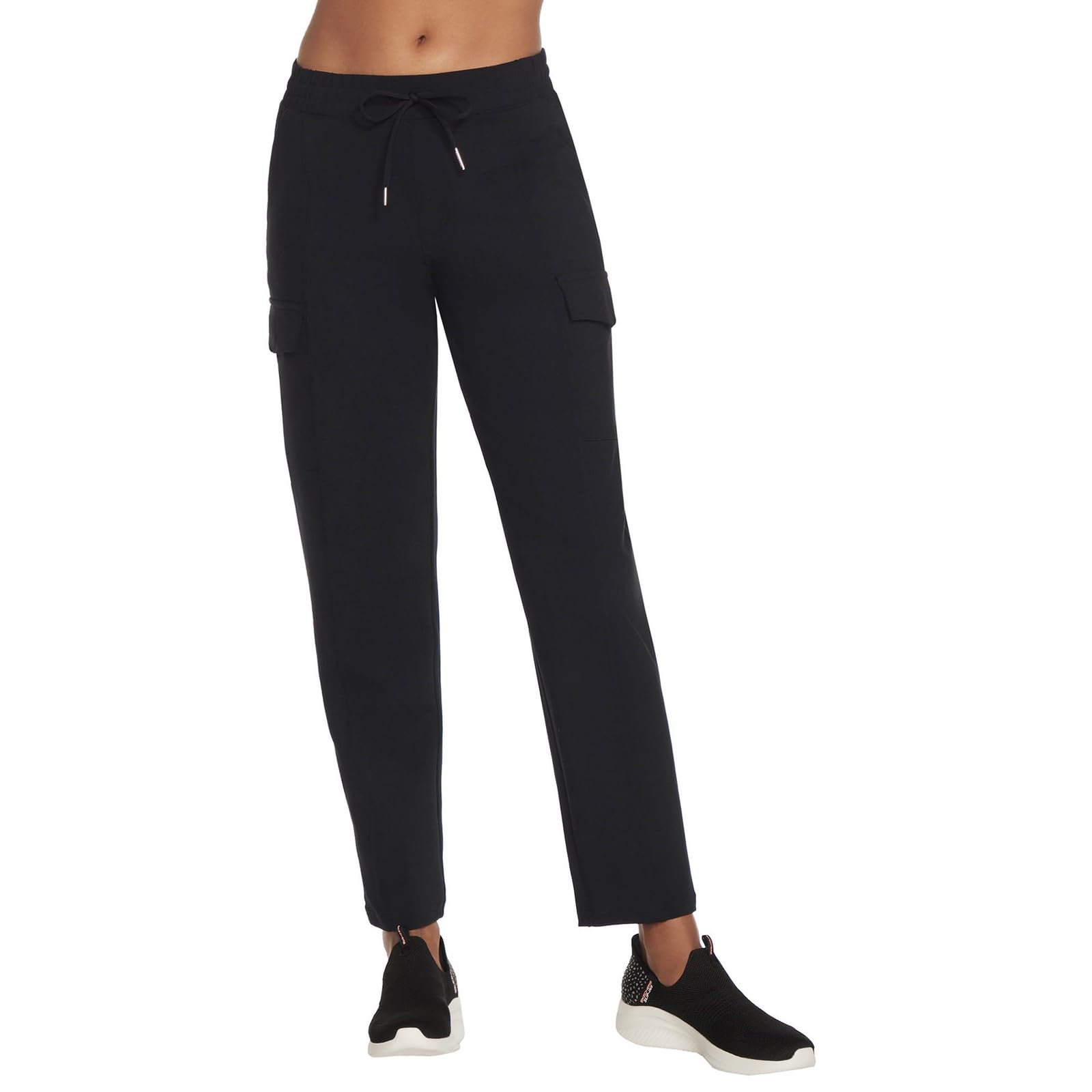 Skechers Damen Slip-In Cargo Pant – Schwarze Hose, Größe M