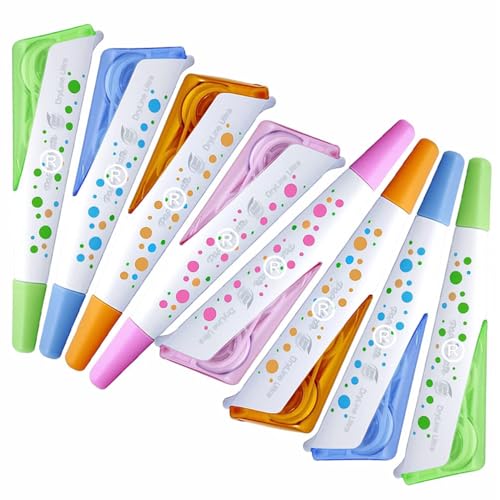 8 x Papermate Liquid Paper DryLine Ultra Correction Tape Pen, 5mm x 6m, Assorted Colours - Loose in Plain Packaging