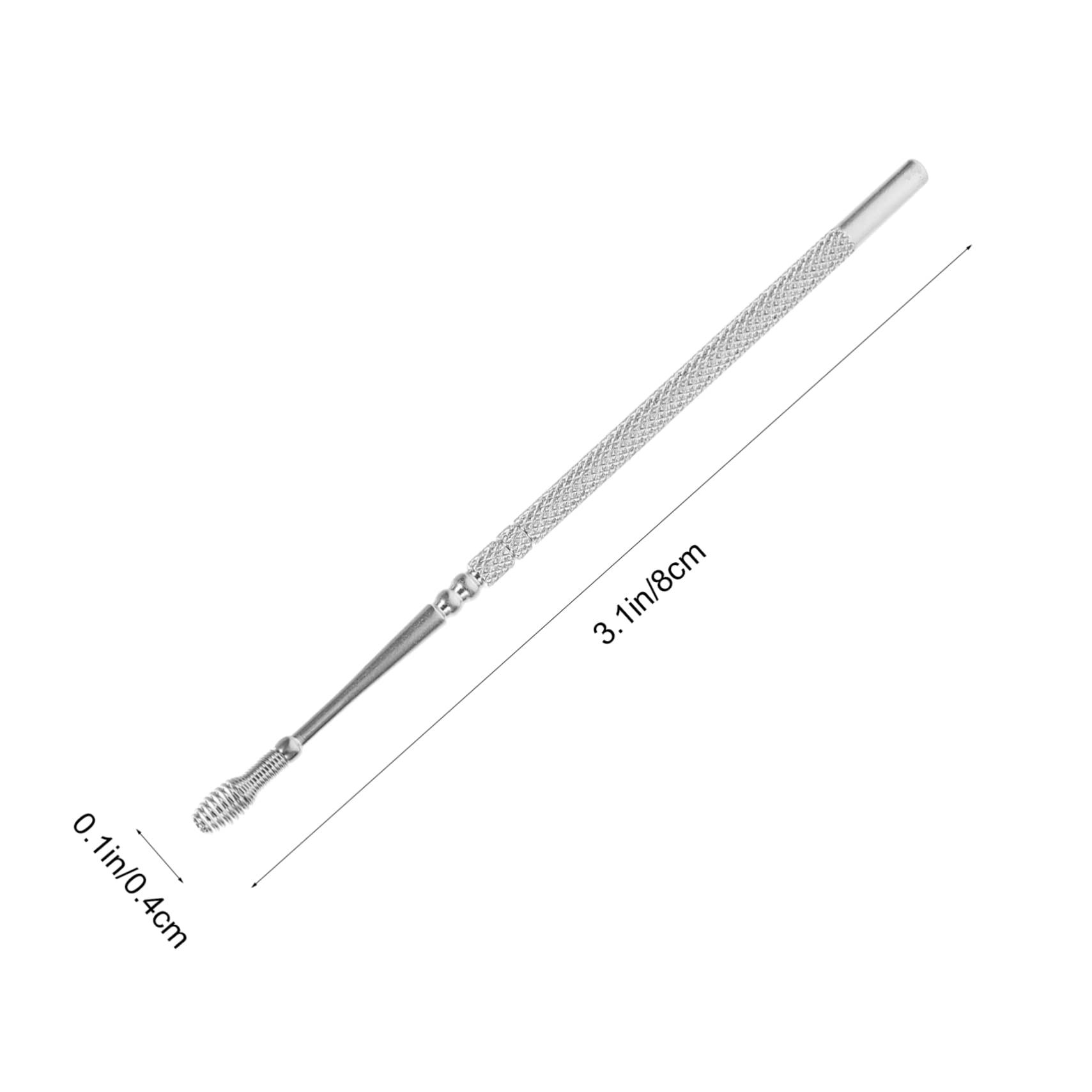 SAFIGLE 4 Pack Spiral Ear Set Ear Wax Removal Stainless Steel for Adults Boys and Girls