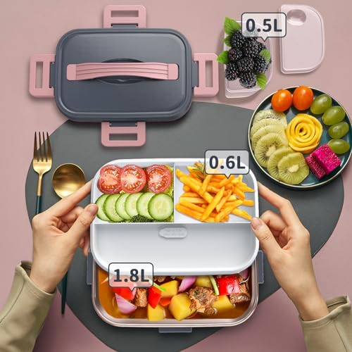 IFENROL Electric Lunch Box for Adults, 1.8L 100W Heating Lunch Box for Men - image 9