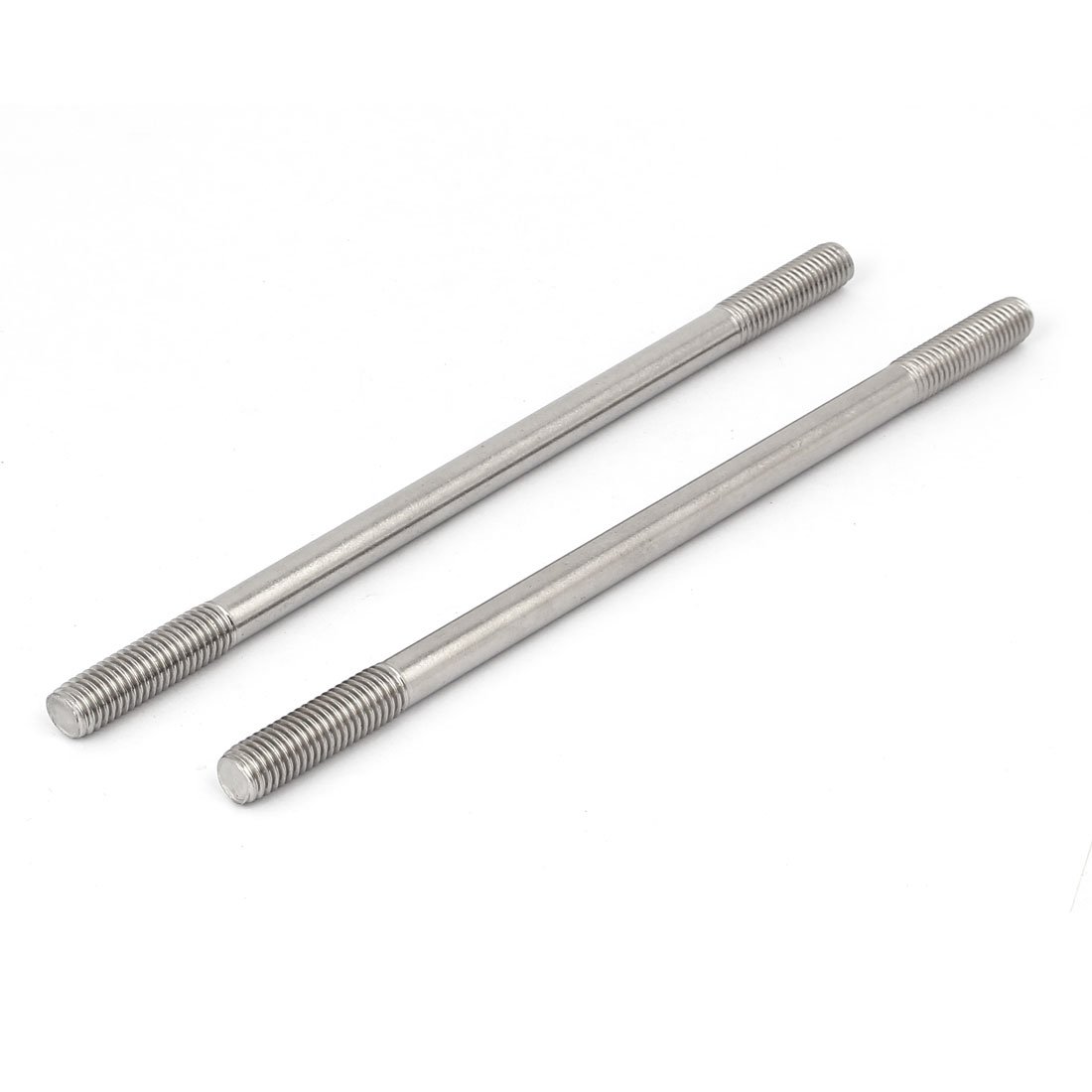 sourcing map 5 Stück Doppelend Gewinde Eng Verstellbar Schubstange Bolzen M10x200mm 304 Edelstahl
