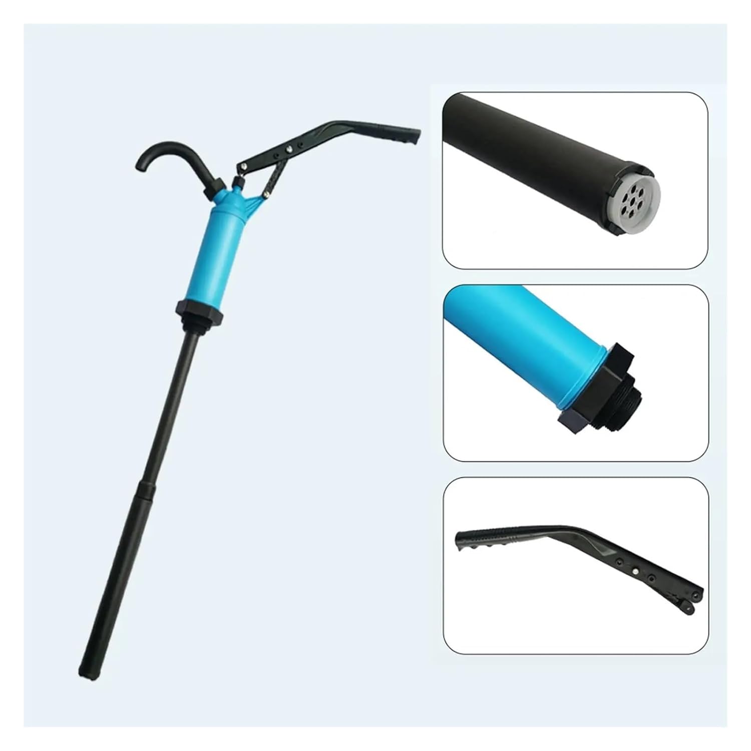 Fuel Pump, Manual Hand Barrel Pump Portable Oil Transfer with Lever Action for Drum Dispensing
