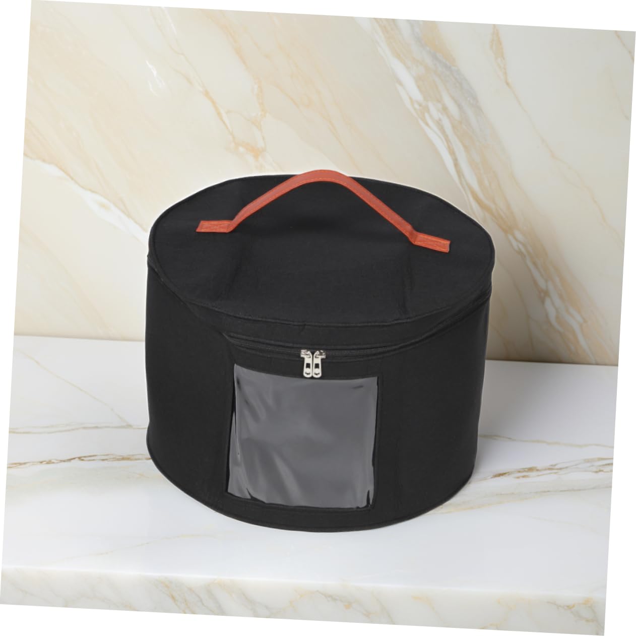 Happyyami Desktop Hat Storage Box Convenient Felt Organizer for Hats Socks Items Tear Resistant Container for Home Use Travel Stylish Design