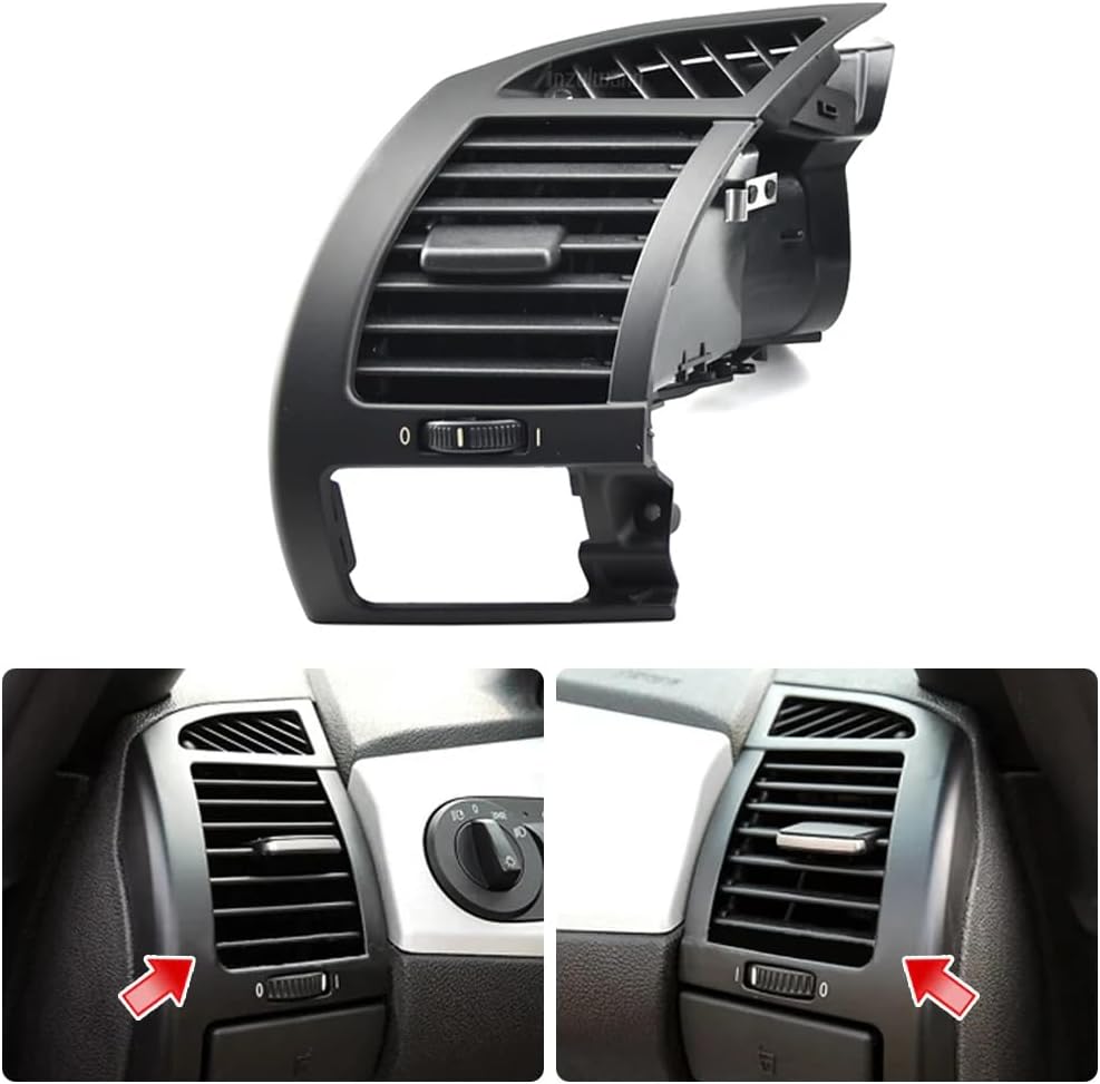 6917905 6917906 Air Vent Grille A/C Vent Silver Decorative Frame Compatible with BMW Z4 E85 E86 2002-2008 (Air Vent Left)