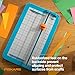 Fiskars Kids Junior Paper Trimmer – Turquoise Safe and Easy Paper Cutter for Crafting and School Projects 7 x 11.5 Inches