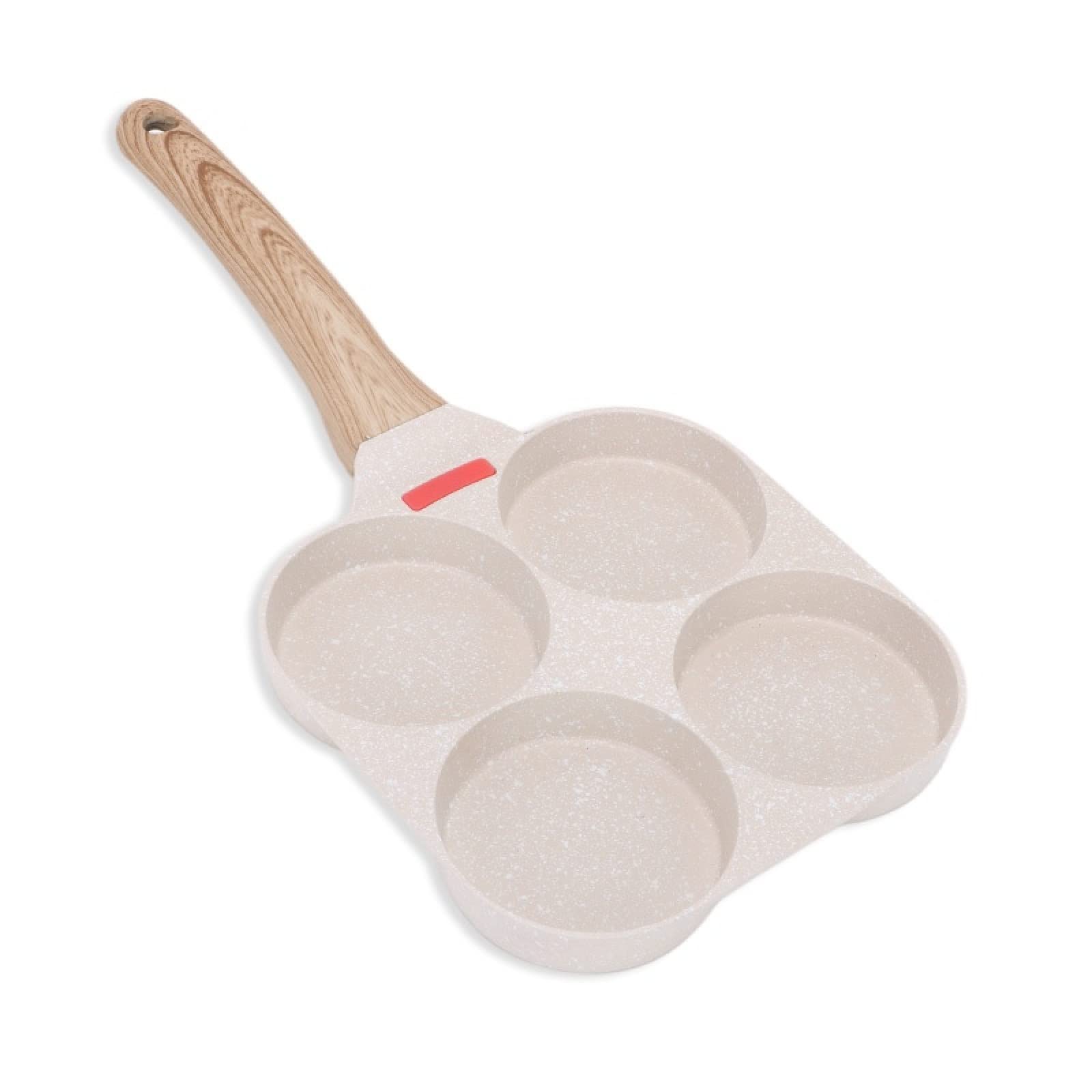 Poêle à frire anti-adhésive pour 4 œufs et crêpes de petit-déjeuner