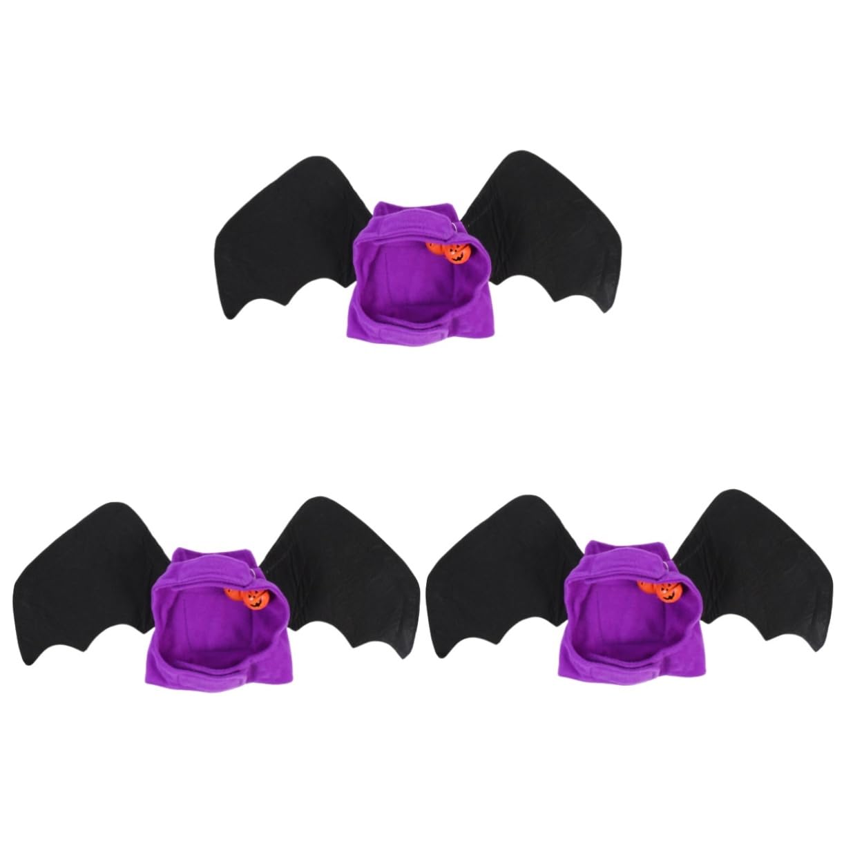 HANABASS 3piezas Disfraz De Halloween para Mascotas Diseño De Murciélago Ropa para Perros y Gatos Vestimenta Divertida para Fiestas y Fotos Campana