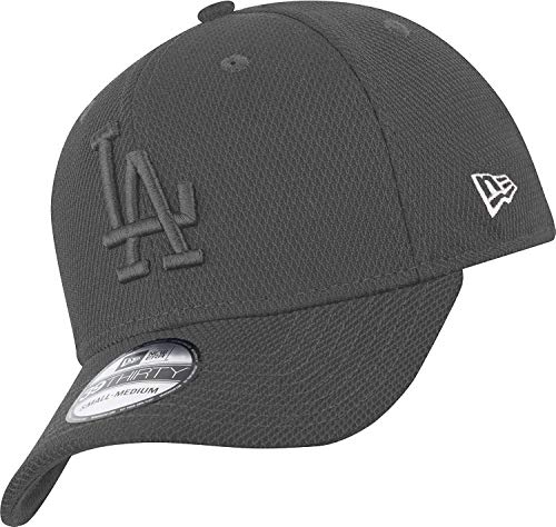 New Era Los Angeles Dodgers 39thirty Stretch Cap Diamond Era Tonal Grey - S-M 1