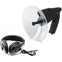 Directional Microphone Parabolic Microphone,Parabolic Monocular 8X Wide Distance Birds Listening Bowl Telescope,100 m with 8x Magnification for Outdoor
