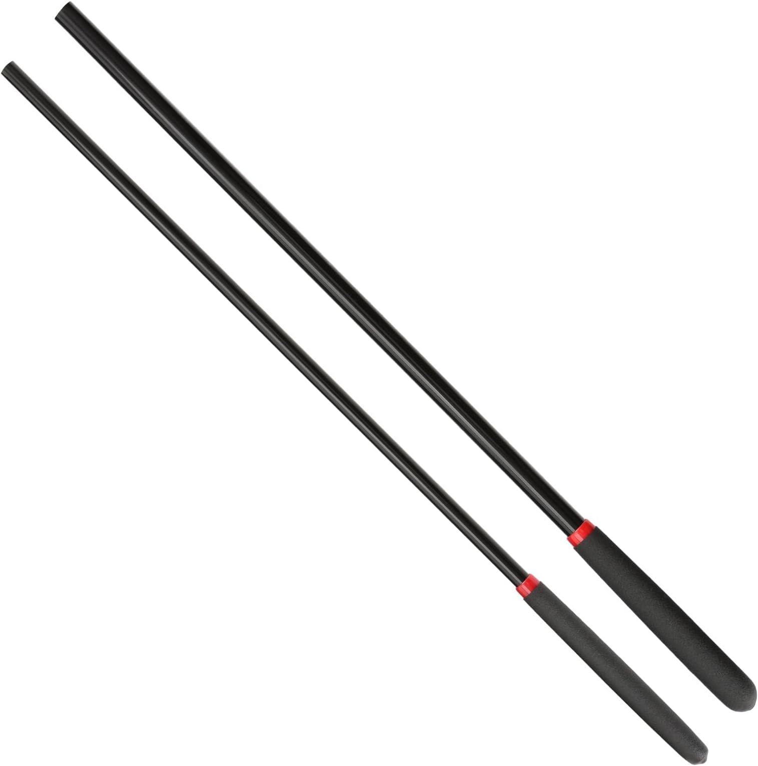 18-inch Horse Riding Crop Stick 2-Piece Set, black, 21-inch