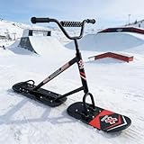 ✔️【STABILITÉ AMÉLIORÉE GRÂCE AUX DEUX SKIS】Les skis de neige professionnels pour adultes dominent la neige grâce à leur conception innovante à double lame avant et arrière. La surface de contact avec la neige est augmentée pour une répartition optimale du poids, offrant équilibre et contrôle. Ils surpassent les motoneiges traditionnelles à lame unique, pour une conduite plus fluide et plus sûre sur pistes damées comme sur terrains accidentés.