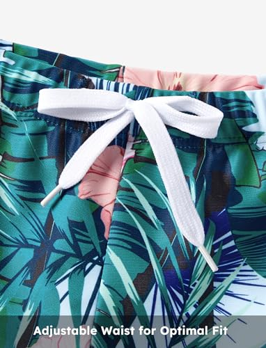 Image of PATPAT Family Matching Swimwear Set: Floral Print Sleeveless Ruffled One Piece Bathing Suits