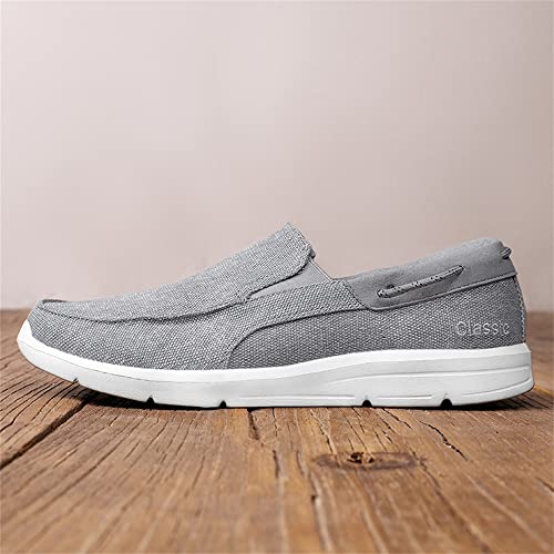 Mens Slip On Canvas Casual Loafer Lightweight Walking Shoes Cloth Shoes2