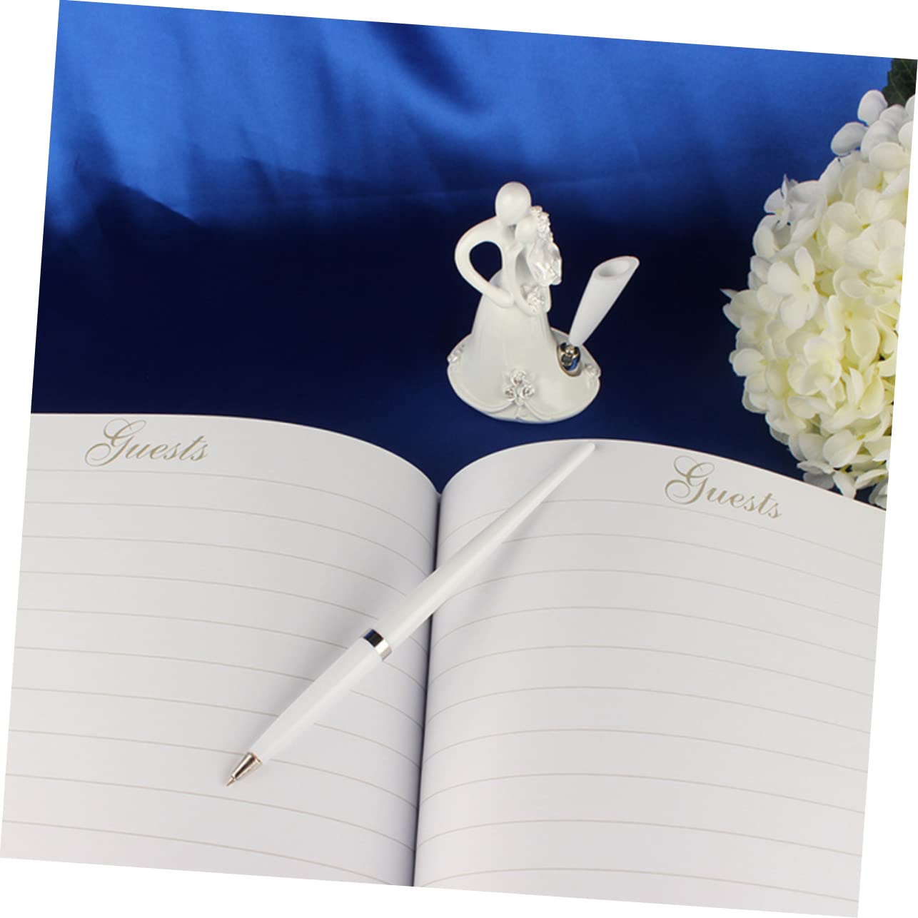 PRETYZOOM Vintage Gästebuch für Hochzeit aus Papier in Weiß Romantisches Hochzeitsbuch als Besonderes Geschenk zur Verlobungs und Jubiläumsfeier