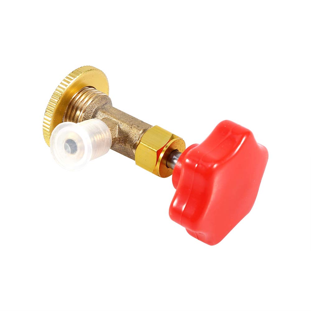 R134A Adapter Fittings, R134A Gas Refill Bottle Opener with Leakproof Design for 134A Refrigerant, 134A Can Tap Valve for AC Recharge Kit, /1/4