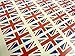 Lot de 60 autocollants Motif drapeau britannique Union Jack 33 x 20 mm