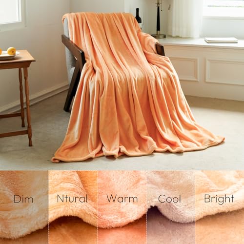 Image of NANPIPER Soft Baby Blanket Lightweight Breathable Fleece for Toddler All-Season Peach Pink 30 inchx40 inch