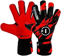 Luva de Goleiro Campo e Society Semi Profissional N1 Starter Cor:Red, Tamanho:7