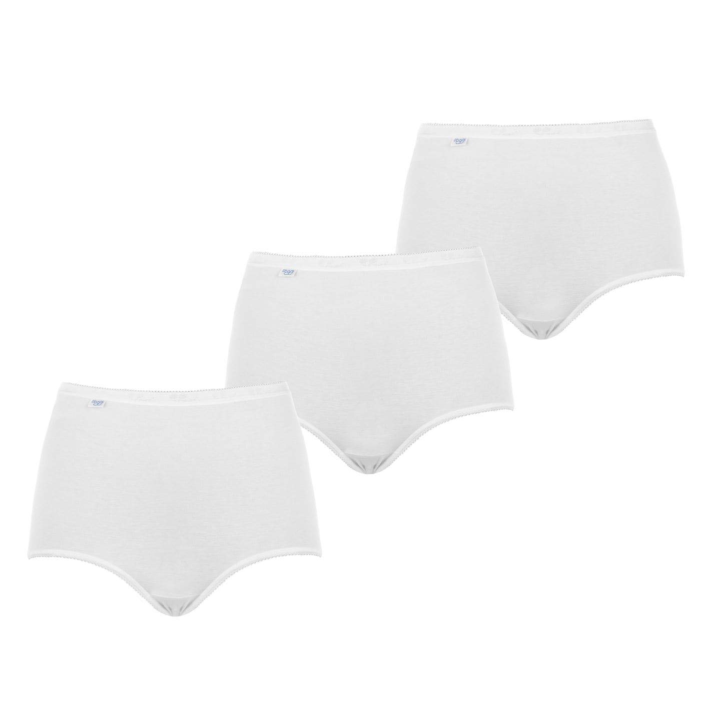 Sloggi Women's Basic+ Maxi 3p Comfort Knickers, White, 50 UK