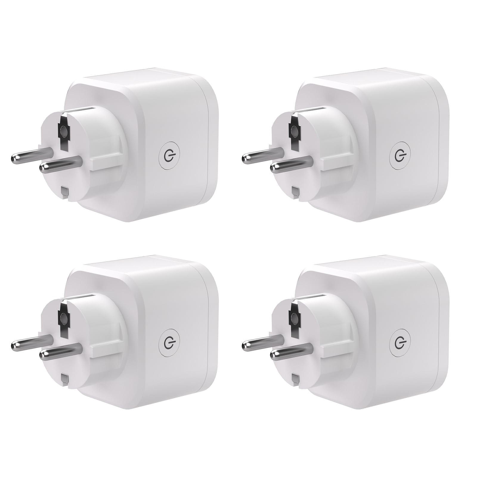 SONOFF S61s Tomada Inteligente WiFi 16A/3840W – Control Remoto & Voz, Medidor de Consumo Eléctrico, Temporizador, Compatible Matter con Alexa, Google y Apple Home (Paquete de 4)