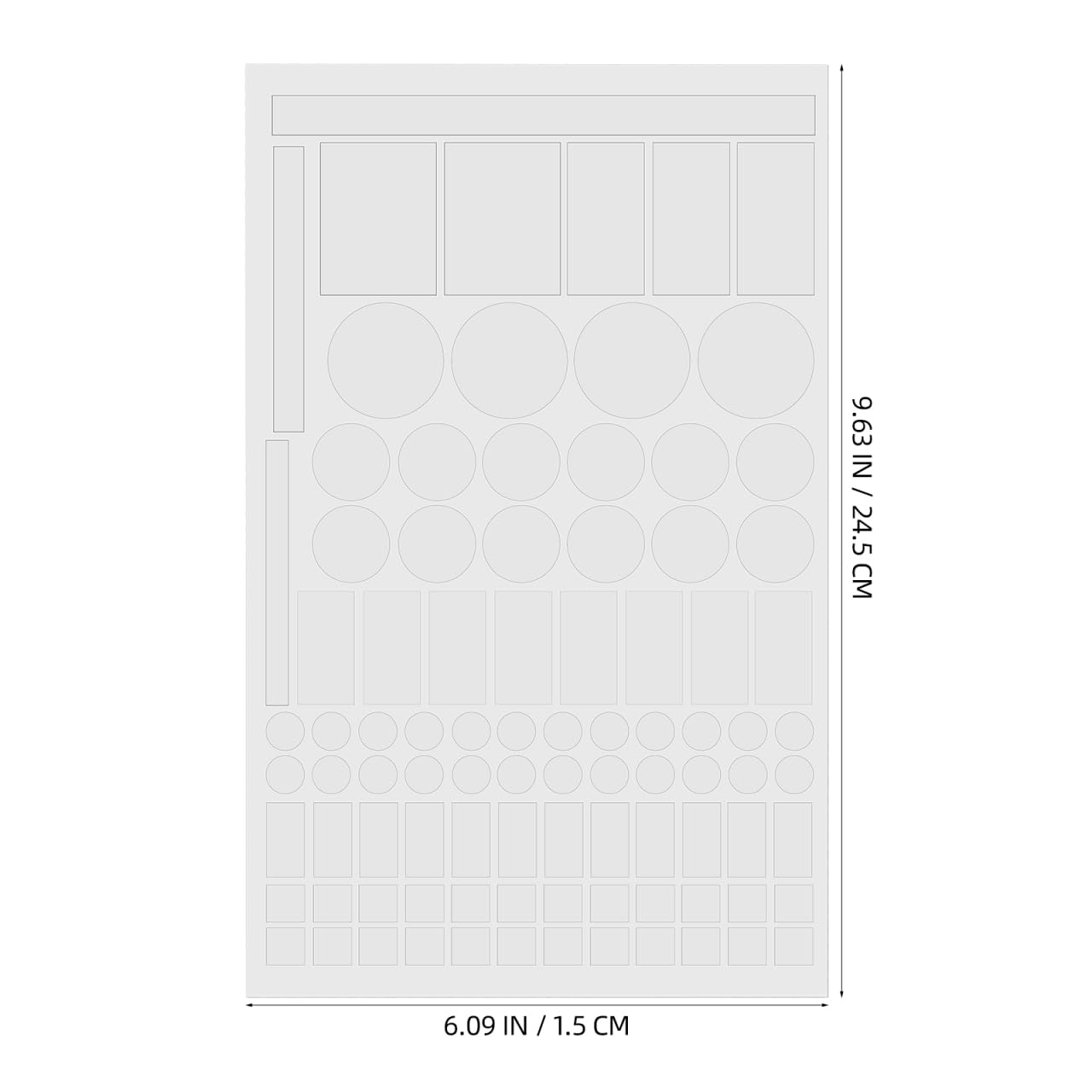 UKCOCO Adesivi che bloccano la luce LED: filtri LED dimmerabili dal 50% all'80%. Adesivi Bloccanti Luce Per Luce Led 4 Fogli(Pre-Tagliato)
