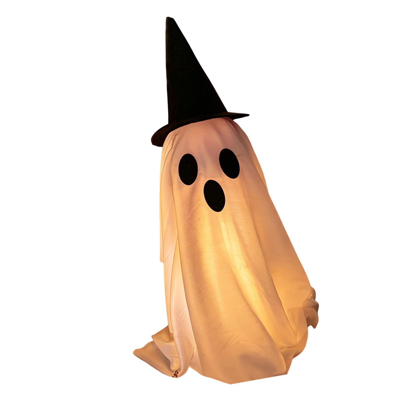 Limtula LED Light Up Specter Figure Halloween Decoration for Desktop and Party Supplies Soft Fabric Ornament LED Manifestation Ornament