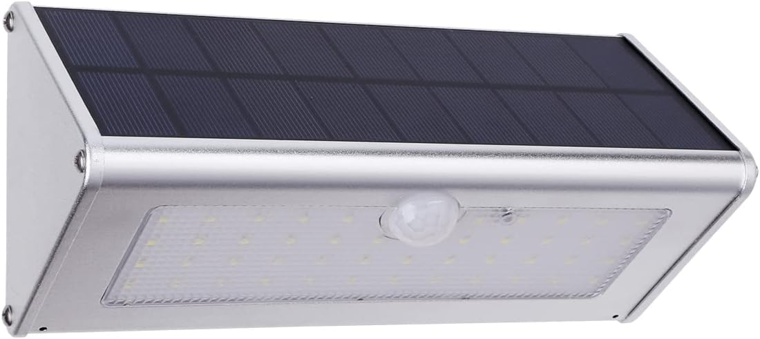 Luce solare da esterno 2024 - IP65 impermeabili Faretti Solari 46 LED Luce Solare Esterno 4 Modalità con Sensore di Movimento 120° Lampada Solare da esterno