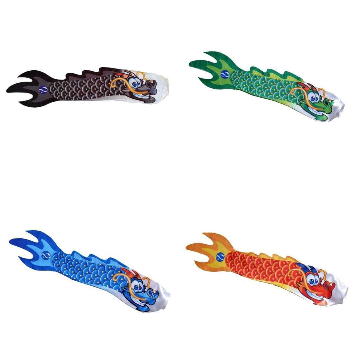 STYLEHEAVEN 4pcs Creative Dragon Mark Outdoor Windsock Carp Streamer Hanging Decor|Home & Garden|Yard, Garden & Outdoor Living|Garden D?©cor|Windmills & Wind Spinners-image-36