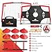 POWRMOVE Soccer Goals for Backyard 6FT x 4FT - Portable Soccer Goals Set of 2 with Pump, Cones, Training Ladder, Size 4 Ball and Carry Bag - Soccer Nets, Durable Soccer Equipment for Kids and Adults