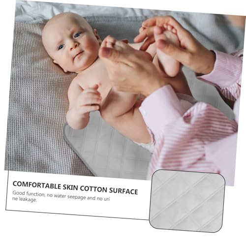 Almohadilla para incontinencia lavable protector de asiento gris y cama 7