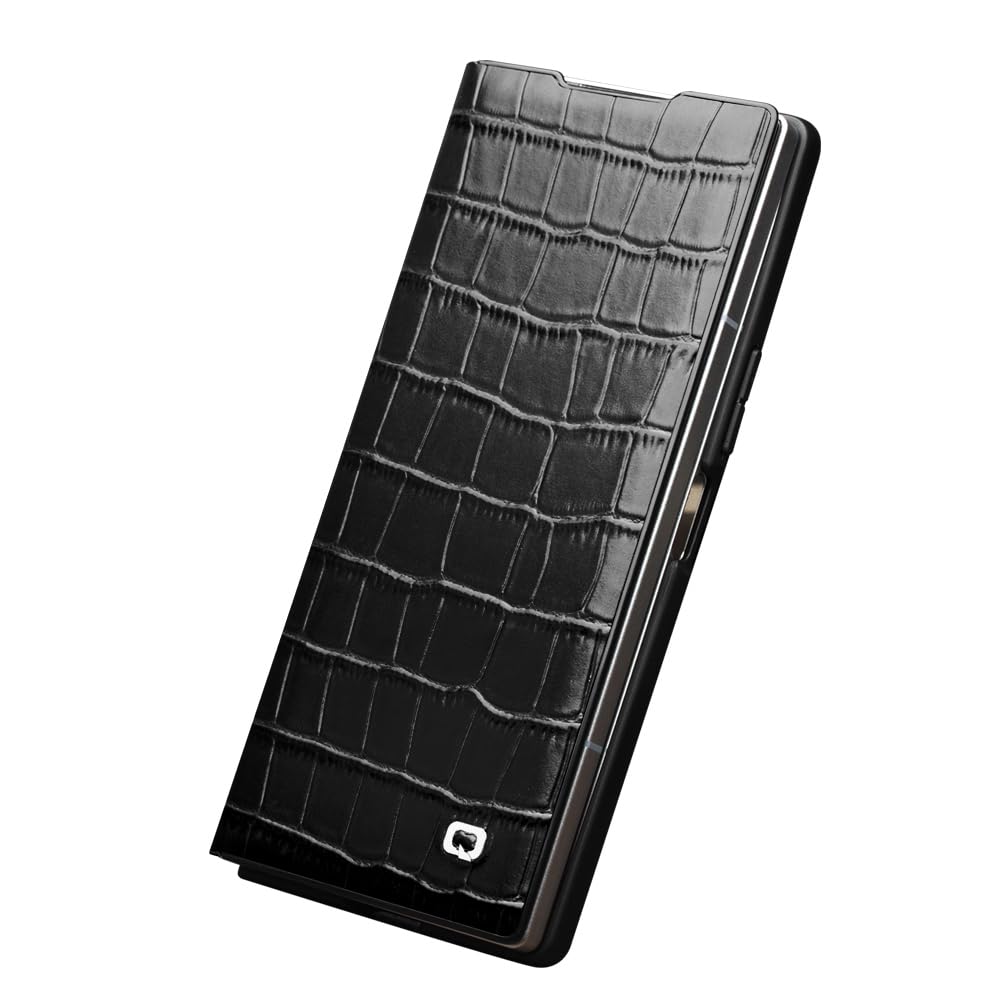 Amazon.com: Natural Genuine Leather Case for Samsung Galaxy Z Fold