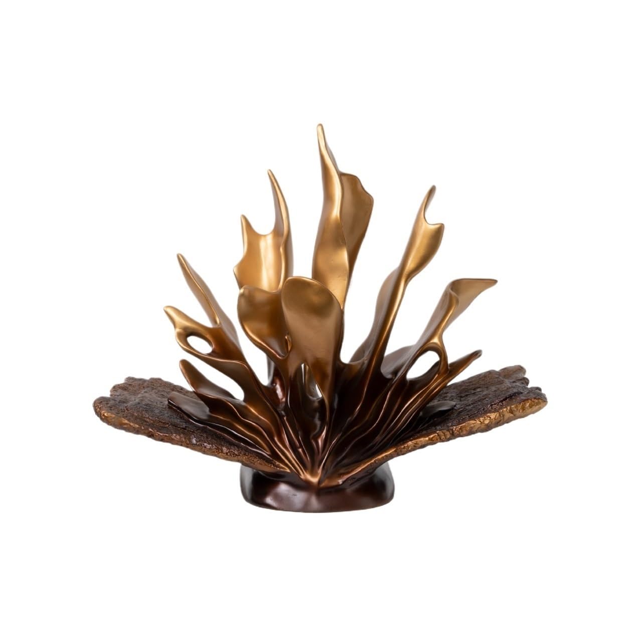 DFHS46JK Table Decorations Luxury Abstract Seaweed Sculpture Gold Resin Art Decor Modern Living Room Office Ornament Art Statue