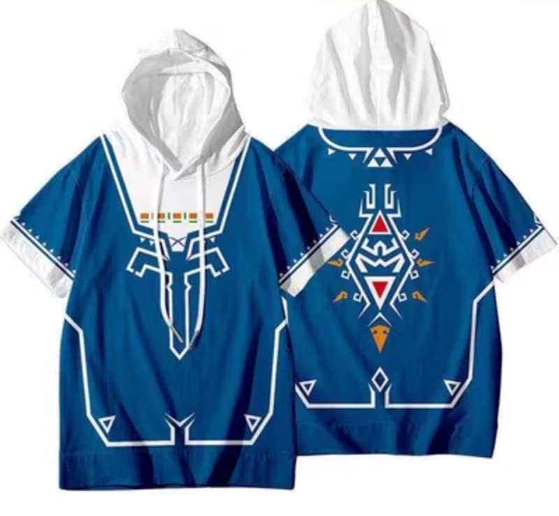 Amazon.co.jp: HOMSV ゼルダの伝説 Tシャツ スポーツシャツ フード付き