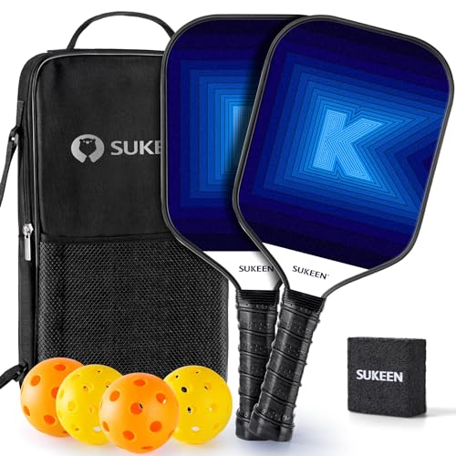 Sukeen Juego De Pickleball Paddle, 2 Raquetas De Pickleball Con Superficie De Grafito, Núcleo De Nido De Abeja De Polipropileno Ligero, Juego De Pickleball Es Adecuado Para Principiantes Y Avanzados Sukeen Juego De Pickleball Paddle, 2 Raquetas De Pickleball Con Superficie De Grafito, Núcleo De Nido De Abeja De Polipropileno Ligero, Juego De Pickleball Es Adecuado Para Principiantes Y Avanzados