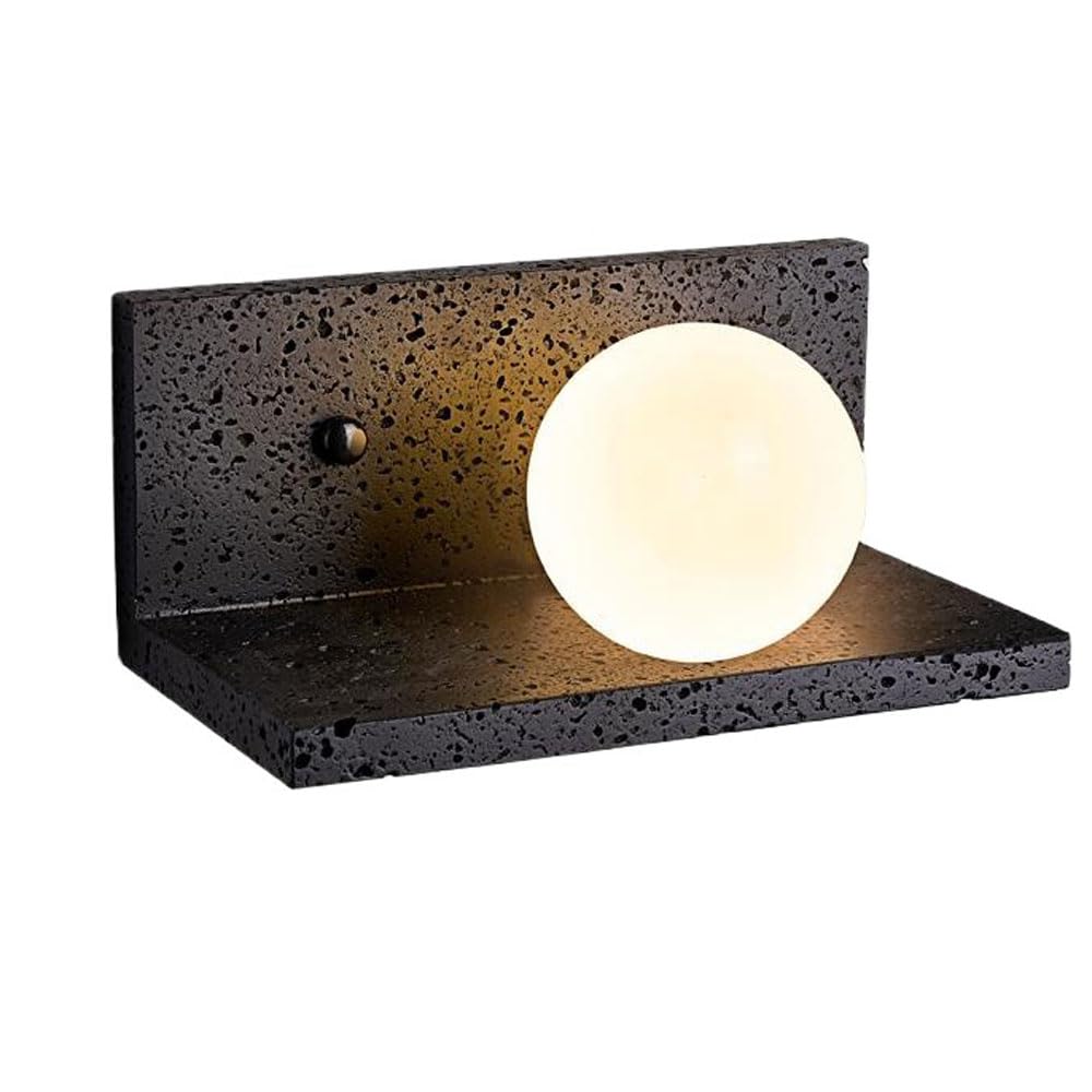 Xybzjp Multicolor American Industrial Style Wall Sconce, G9 Light Source Black Travertine Wall Lamp, Indoor Wall Mounted Light Fixtures, Dressing Table Living Room Bedroom Decorative Lighting Fixtures