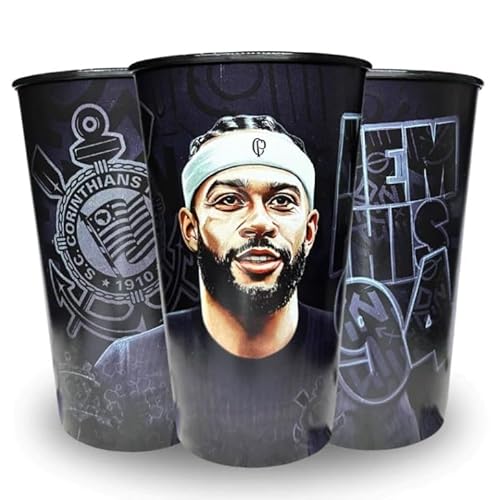 Copo do Corinthians Memphis Depay All Black - Oficial