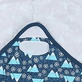 Baby Newborn Swaddling Wrap Weiche und bequeme Four Seasons Schlafsack für Mädchen gesunde Stoffe(Iceberg Snow (M))
