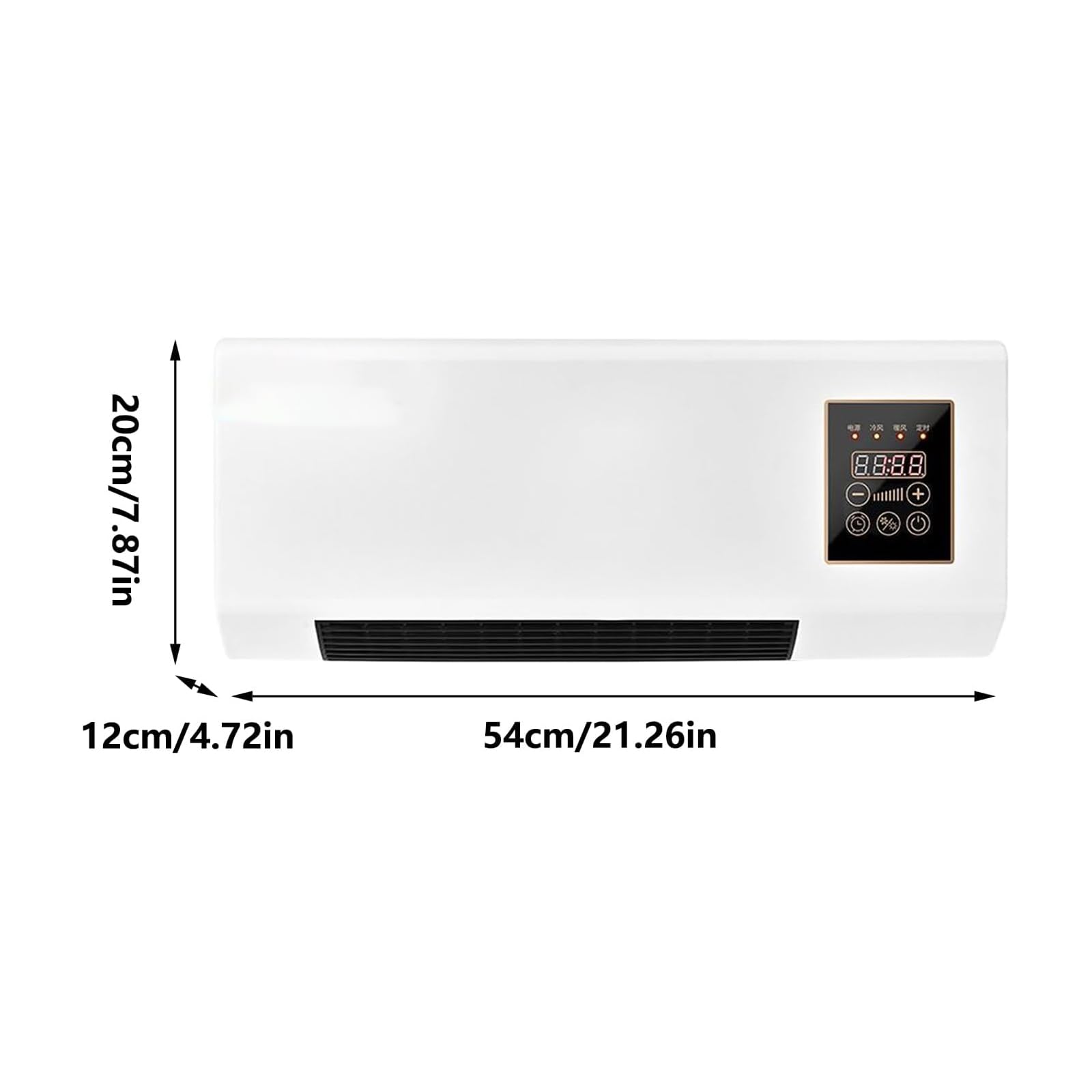 Aire Acondicionado Sin Conductos, Unidad De Aire Acondicionado Mural Con Control Remoto, 2000 W De Refrigeración Y Calefacción Para Dormitorio Y Sala De Estar, Sistema Mini Split Silencioso Para | hot cool fan heater wall mount control remoto heating cool