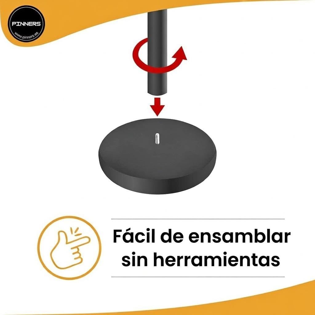 Poste Separador Cinta Extensible 3 m (2 szt.) - Cinta Delimitadora, Cinta Prohibido el Paso, Barrera Extensible