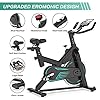Indoor Cycling Bike Stationary - Exercise Bike for Home Cardio Workout with Comfortable Seat Cushion & Silent Belt Drive & Pad Holder