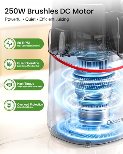 Image of Cold Press Juicer, 3-in-1 Slow Masticating Juicer Machine