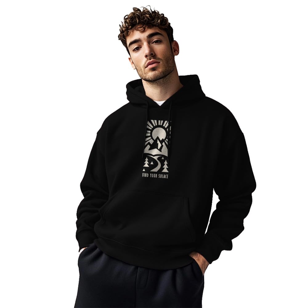 Graphic Printed Hooded Sweatshirt(1M-TWHO-C0885-BL2_Black_S)-image-28
