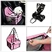 NO Collapse Dog Car Booster Seats Safety Seat Car Seat Cover with Dog Seat Belt Non Slip Carrier,Waterproof, Breathable, Portable, Foldable for Small Pets Animals Cat Puppy Pink