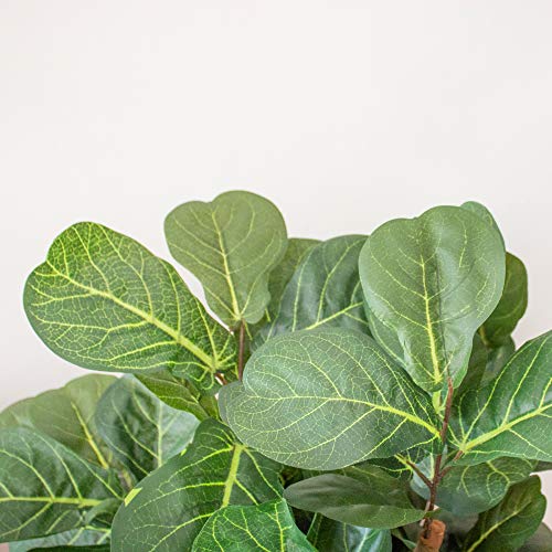 Nearly Natural 7’ Fiddle Leaf Fig Artificial Trees, 84In, Green #TOP3