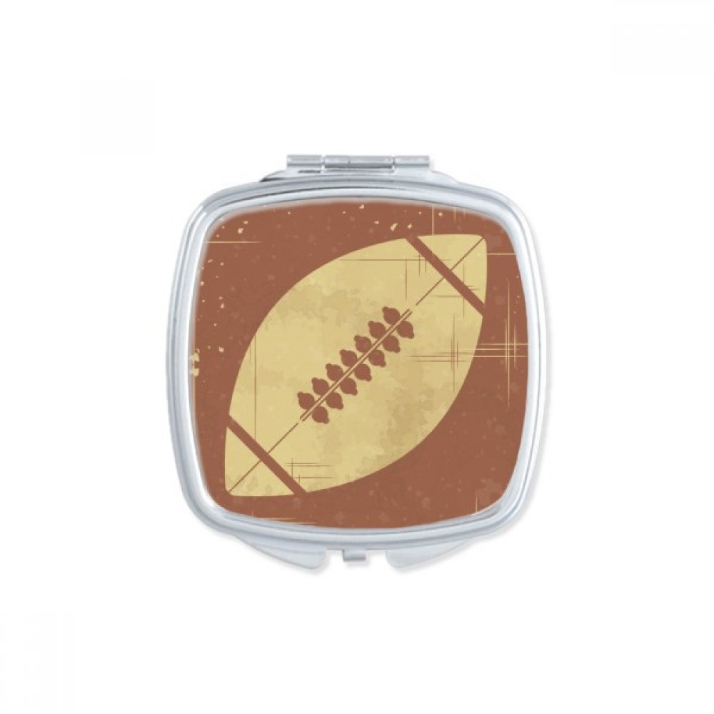Miroir portable de poche carré baseball pour retouches sans bavure