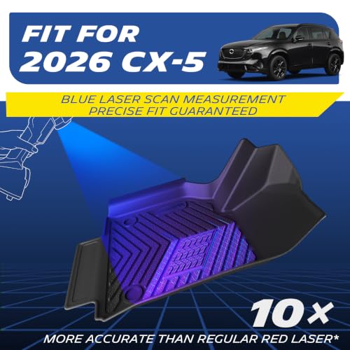 Image of Michelin Vehicle Mats for 2026 Mazda CX-5 (7 Piece) | All-Weather TPE Custom Fit Liner, Premier