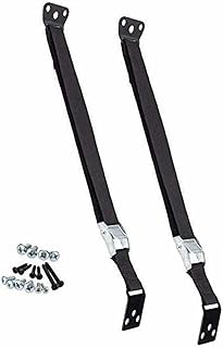 Safety Innovations Heavy Duty TV and Furniture Straps - Baby Proofing Anti Tip Straps for Child and Baby Safety - Expert Designed Strap Anchors Furniture to Walls to Prevent Tip-Overs 2Pk (Black)